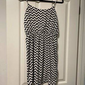 Black & white mini dress